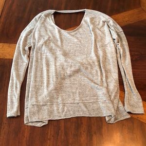 Open back sweater